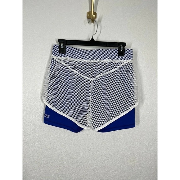 LF The Brand Mesh Fishnet Layered Shorts - Picture 3 of 5